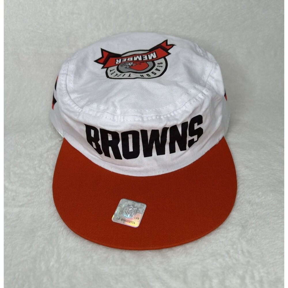 Cleveland Browns Painters Cap Hat Snapback NFL Football Brown Orange